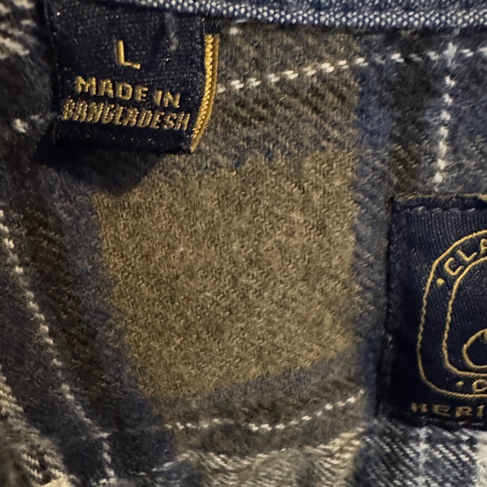 ✨ Jachs Heritage Flannel Shirt 🤍 Men’s Large - Picture 8 of 8